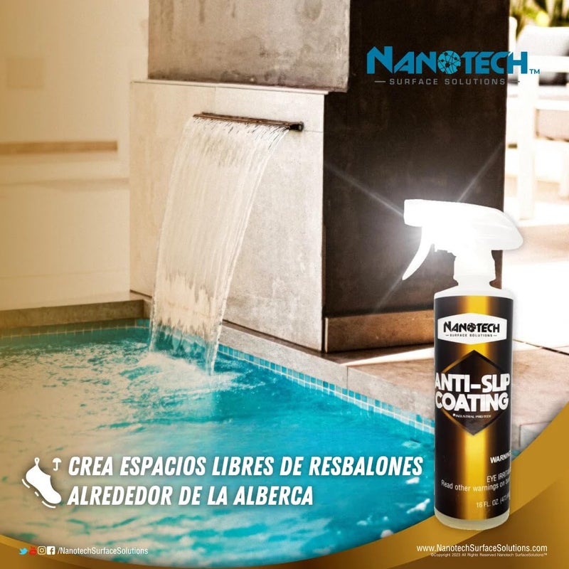 Nanotech Surface Solutions Anti-Slip Coating - Works in Minutes, Reduces Slip & Fall Accidents Due to Wet Floors - for Porcelain, Ceramic, Mosaic Tile, 1 Gallon (128 Oz.) - Image 3